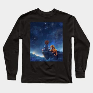 Calvin and Hobbes Themes Long Sleeve T-Shirt